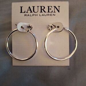 Ralph Lauren Polo hoop/stud earrings. Brand new, never worn.